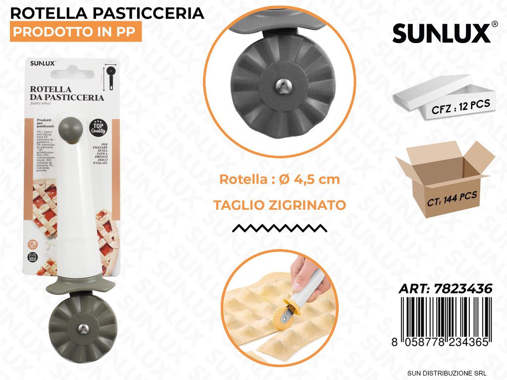 Rotella da Pasticceria in Pp Zigzag D.4.5CM