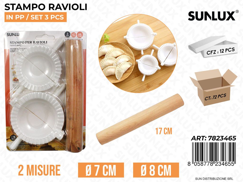 Stampo Ravioli in Pp Set da Pcs Ass. /Pz a 12