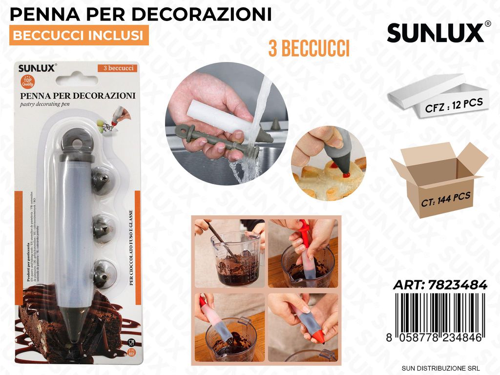 Penna per Dec. c/ 3 Beccucci