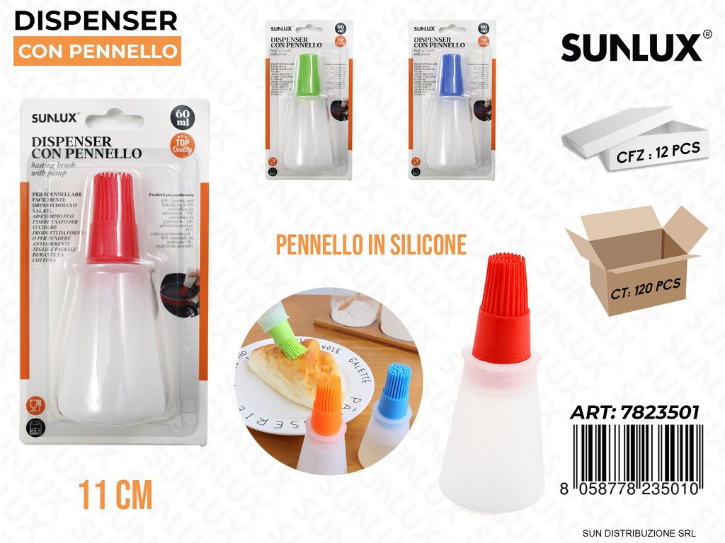 Dispenser c/ Pennello in Silicone 11CM