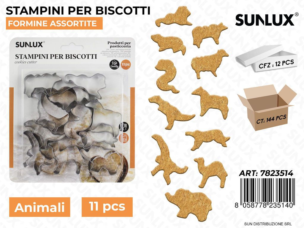 Stampini per Biscotti in Acciaio 11PCS