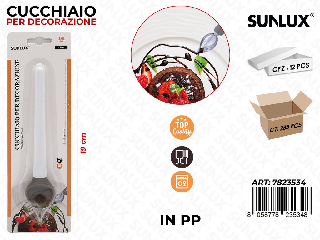 Sunlux Cucchiaio per Dec. in Pp 19CM/ Pz da 12