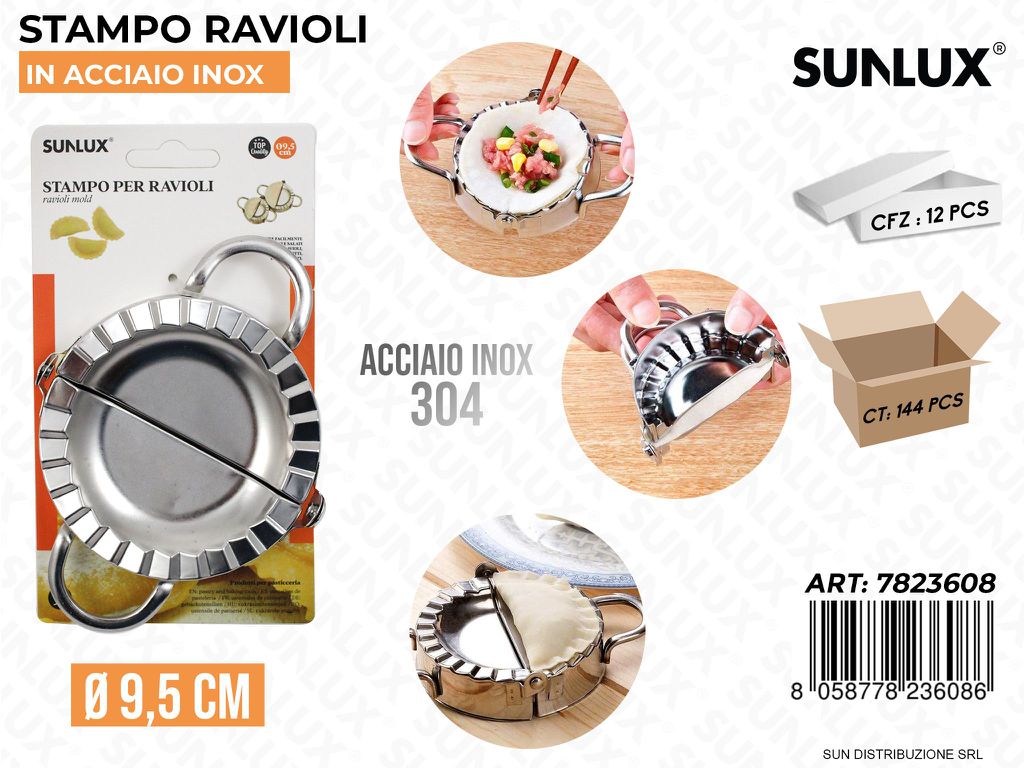 Stampo per Ravioli Acciaio 304 D. 9.5CM