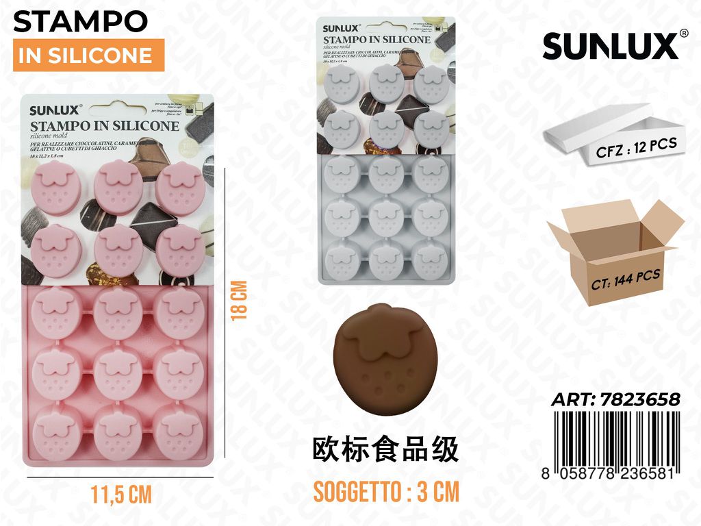 Stampi in Silicone Fragola 11.5*18CM