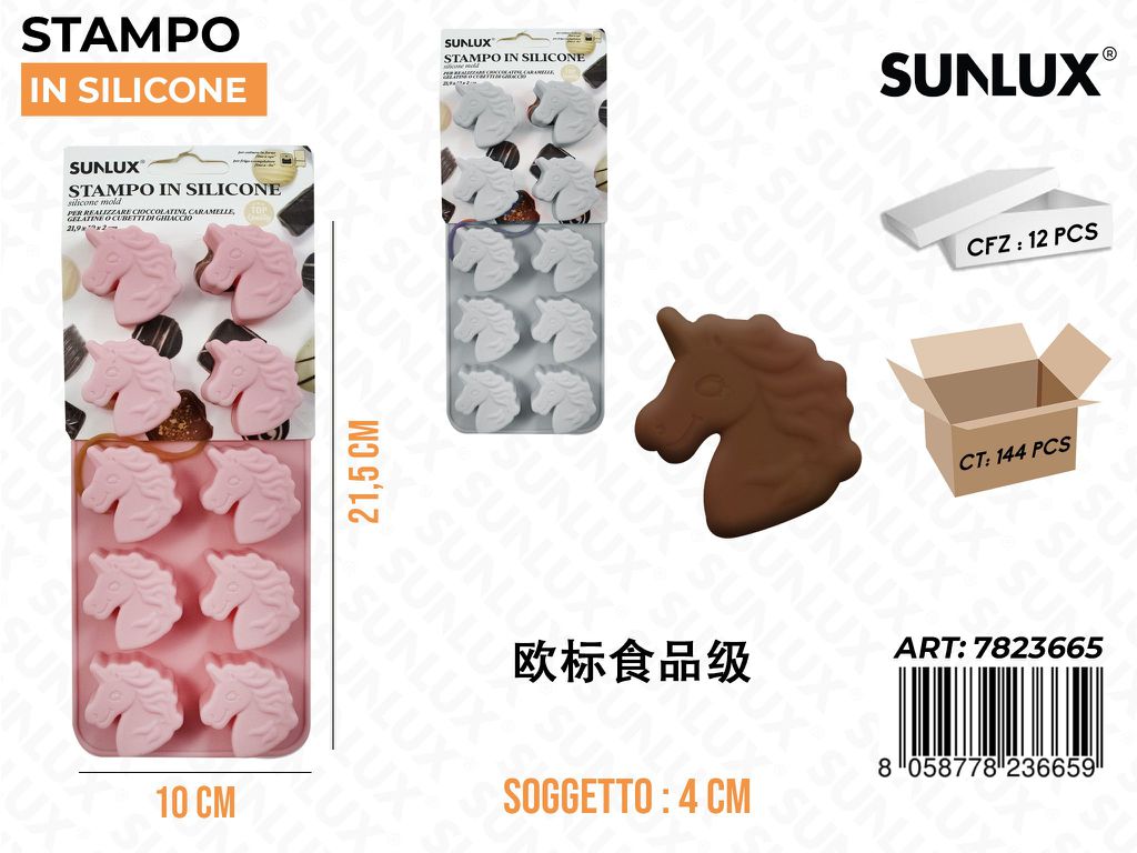 Stampi in Silicone Unicorno 10*21.5CM