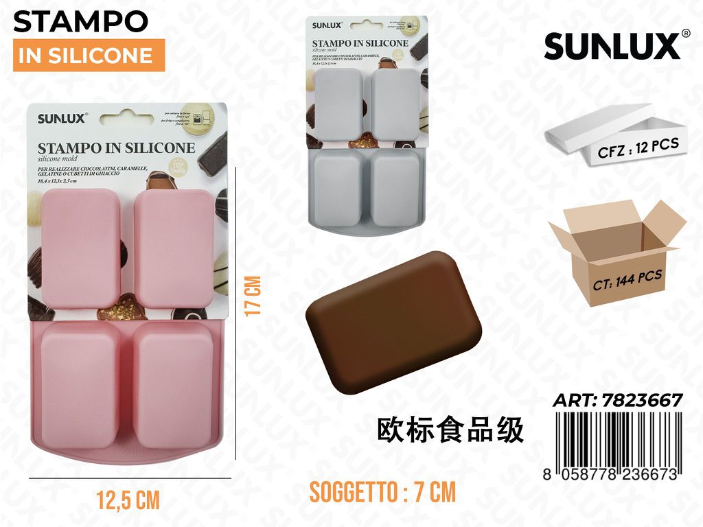 Stampi in Silicone Rettangolo 12.5*17CM