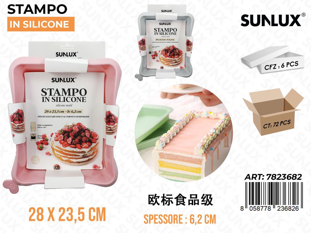 Stampi in Silicone Rettangolare 28*23.5*6.2CM