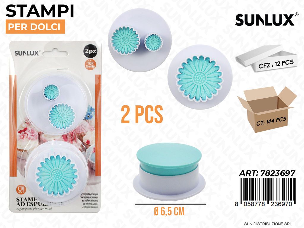Stampi per Dolci 2PCS Ass. D.6.5CM