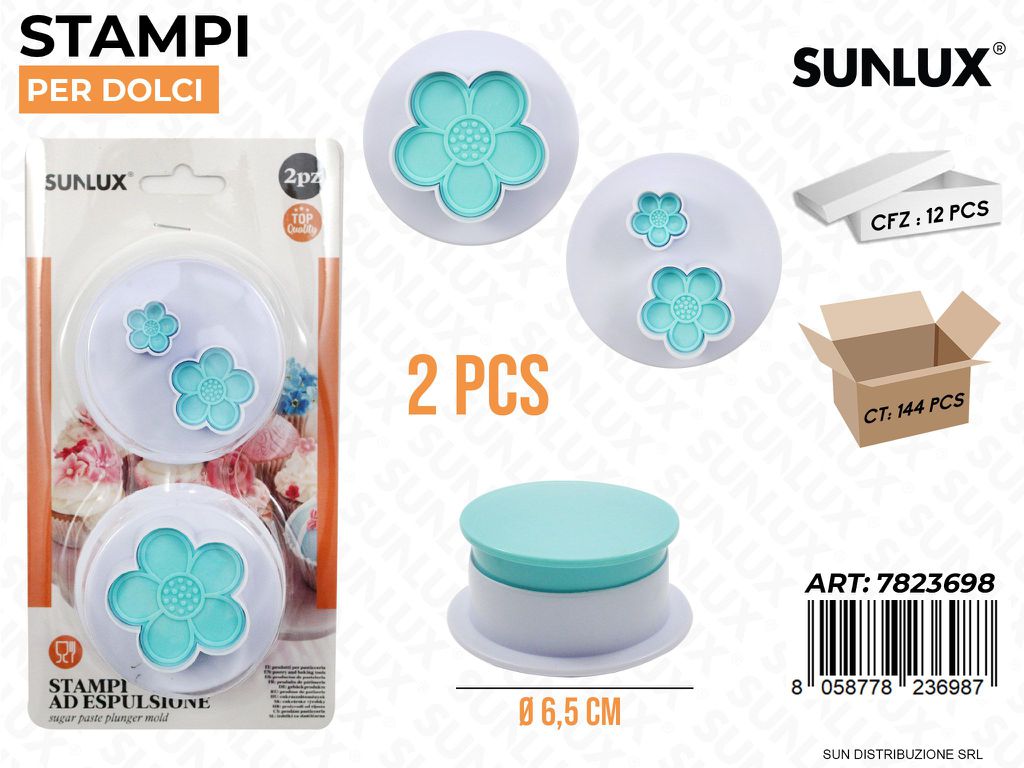 Stampi per Dolci 2PCS Ass. D.6.5CM