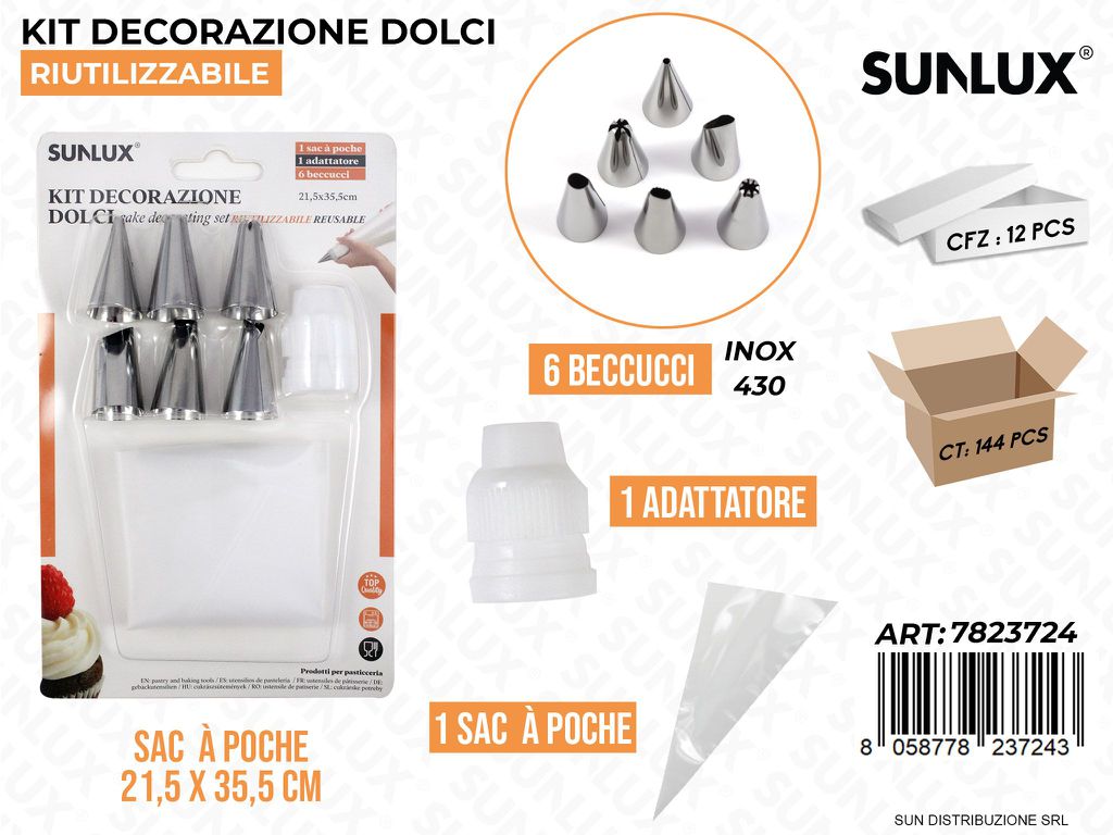 Kit Dec. Dolci 6BEC. Acc. 430 1SAC a Poche
