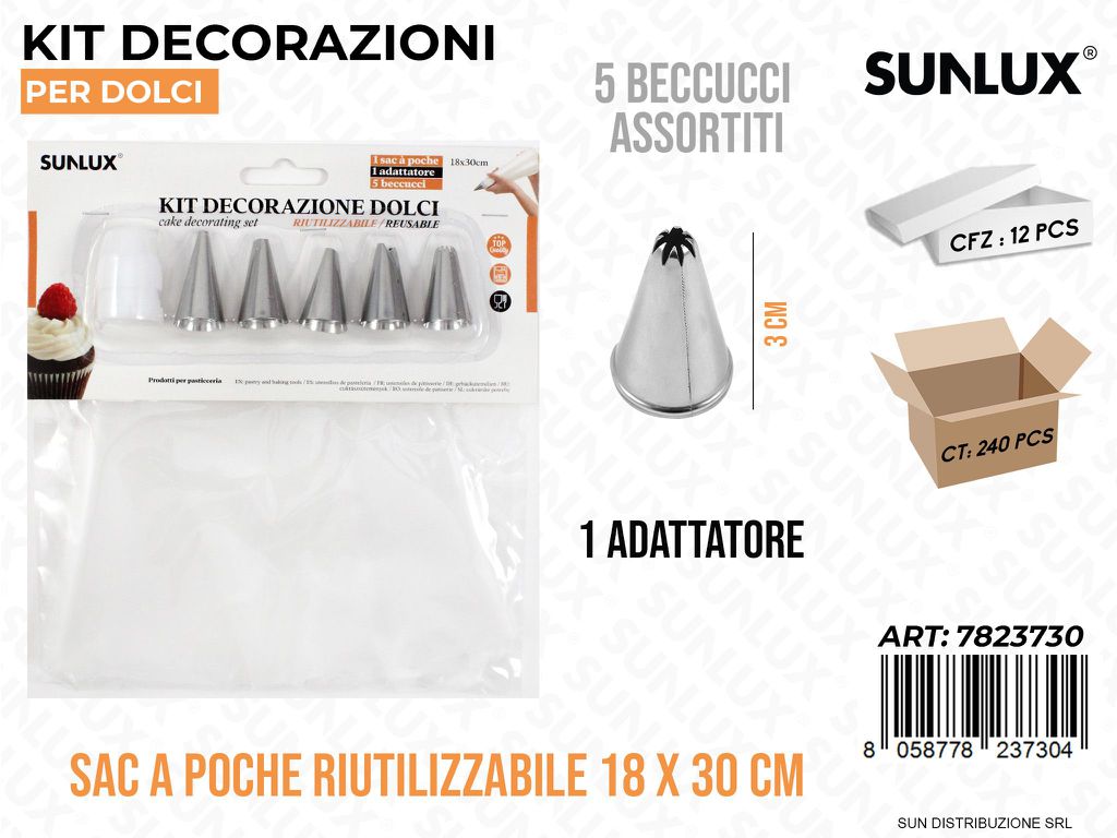Kit Dec. per Dolci 5BEC. Ass. 1SAC a Poche