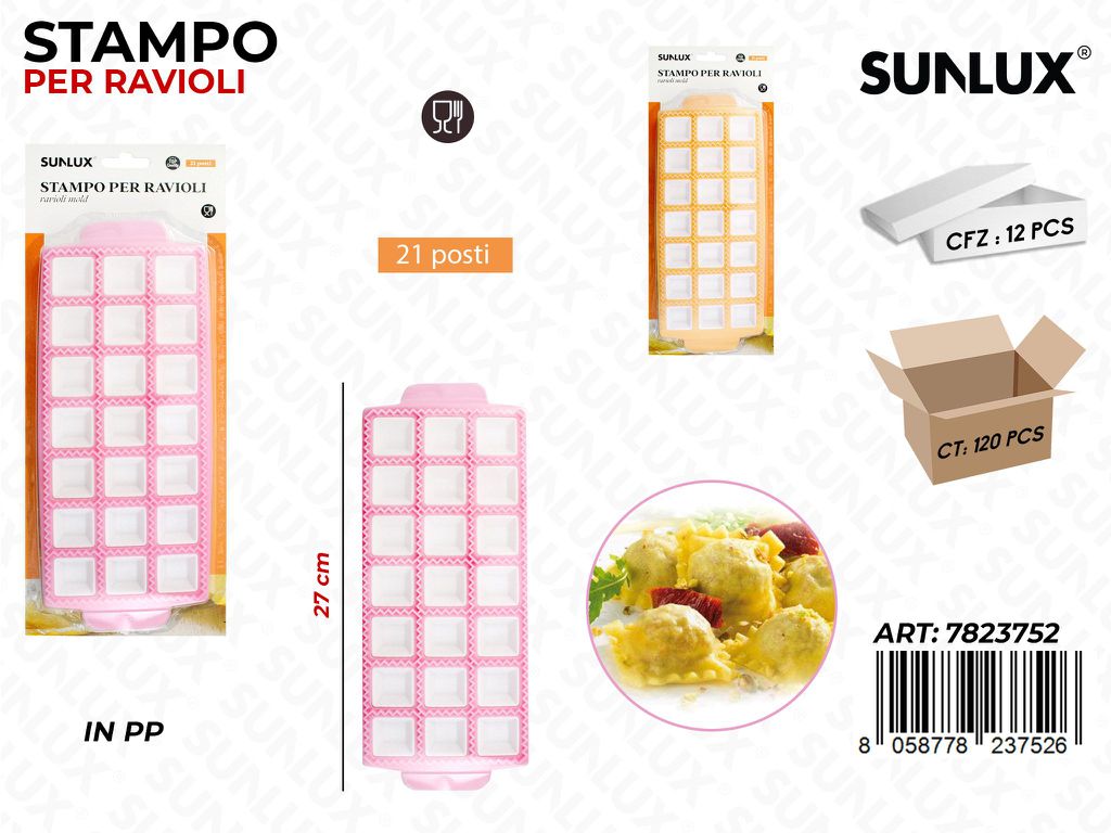 Stampo per Ravioli in Pp 21POSTI 27CM