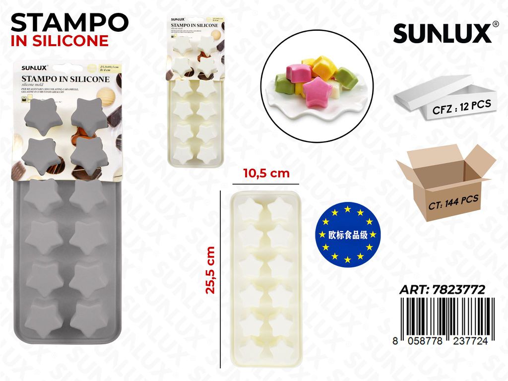 Stampo in Silicone 12SPAZI 10.5*25.5CM