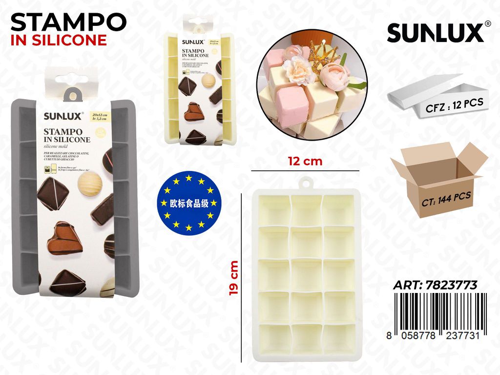 Stampo in Silicone 15 Spazi 12*19CM