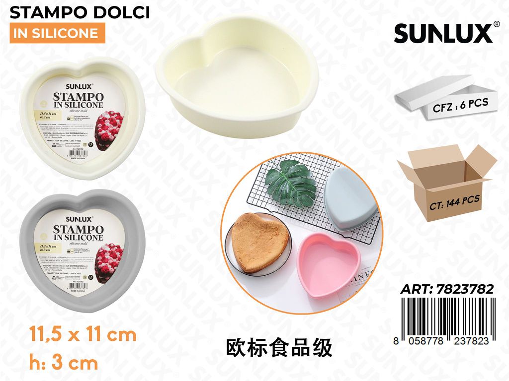 Sunlux Stampo Dolci in Silicone 11.5*11*3CM