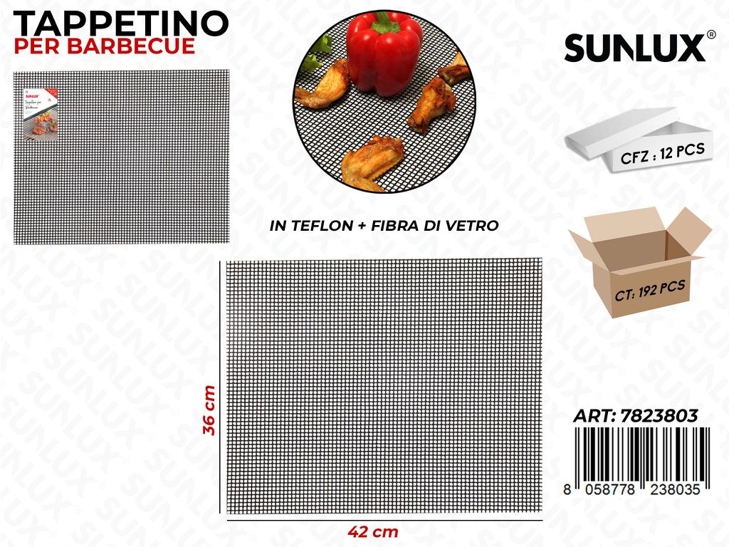 Sunlux Tappetino Bbq 42*36CM
