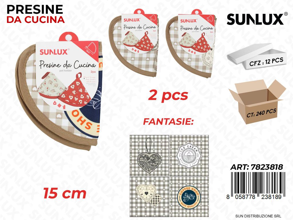 Presine da Cucina Ass. 2PCS 15CM