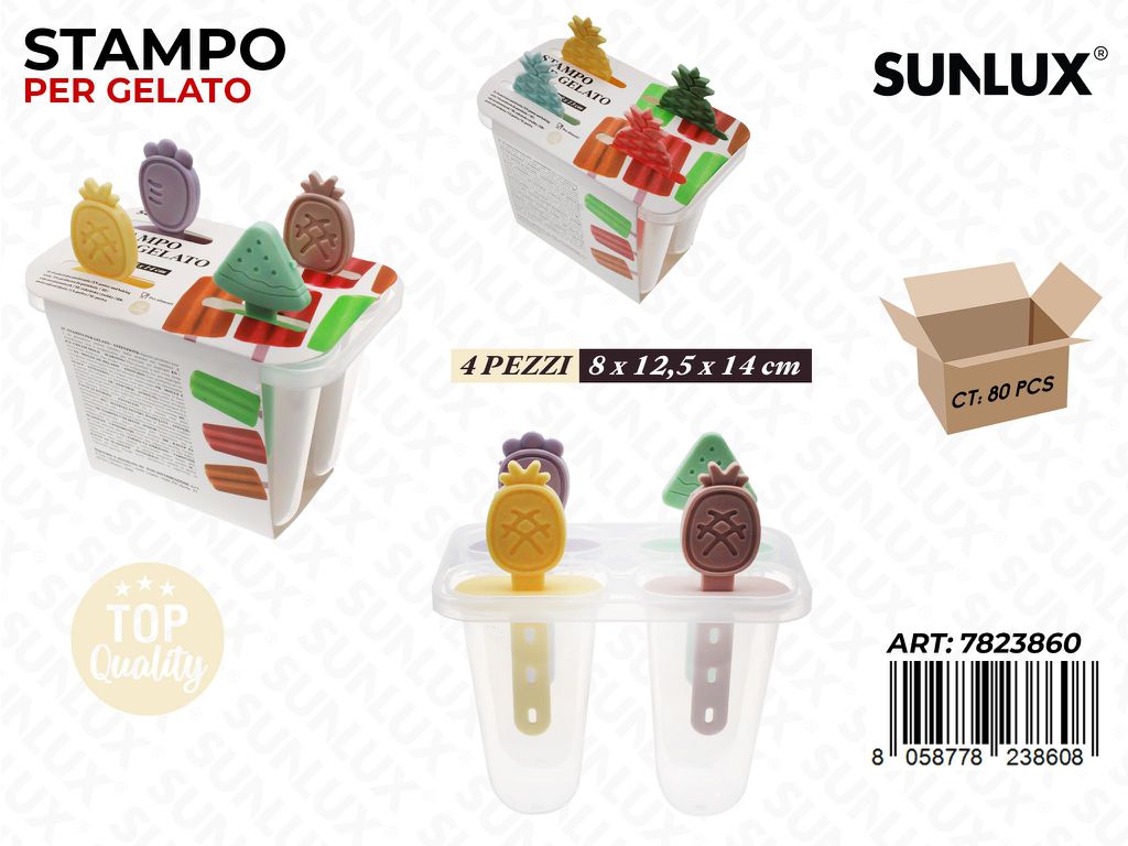 Sunlux Stampo per Gelato 4SCOMP. 8*12.5*14CM