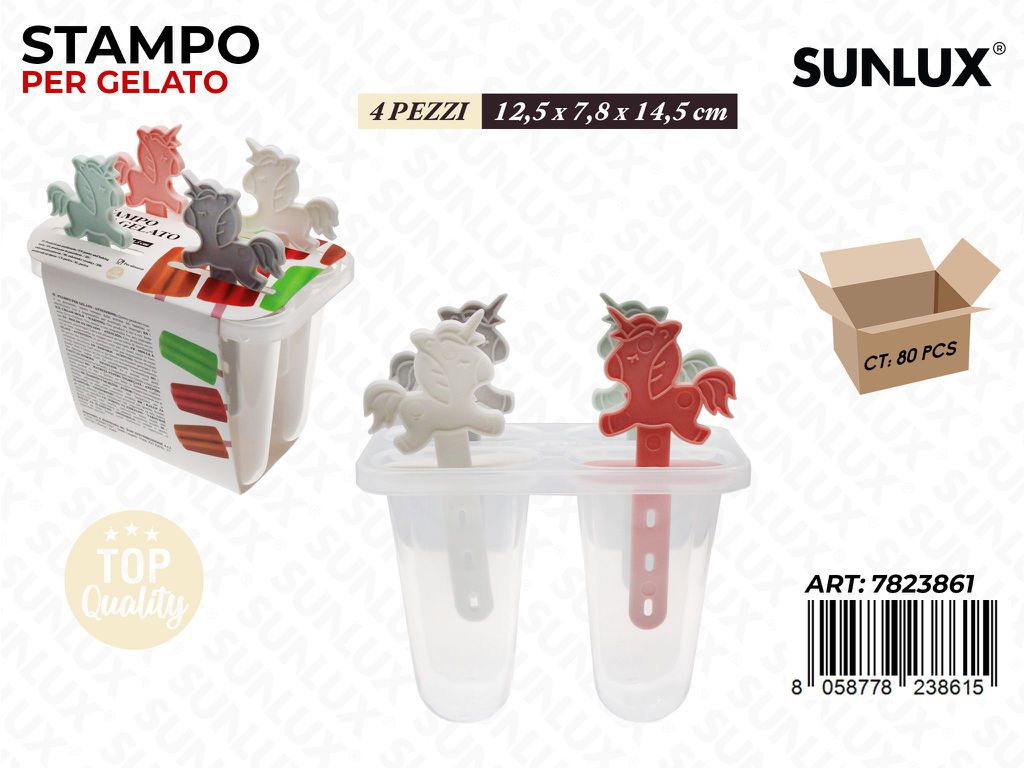 Sunlux Stampo per Gelato 4SCOMP. 12.5*7.8*14.5CM