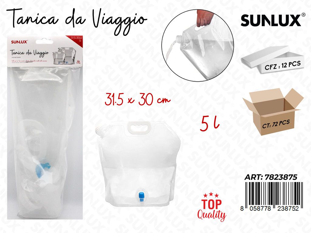 Sunlux Tanica da Viaggio 5LT 31.5*30CM