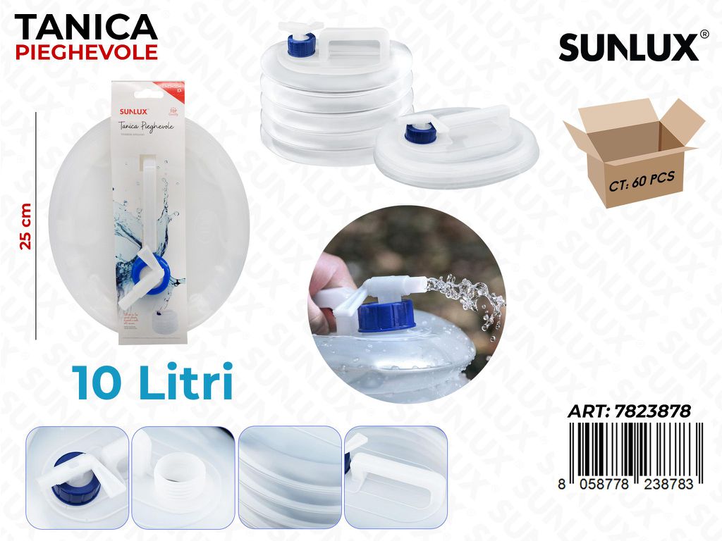 Sunlux Tanica Pieghevole 10LT 25CM
