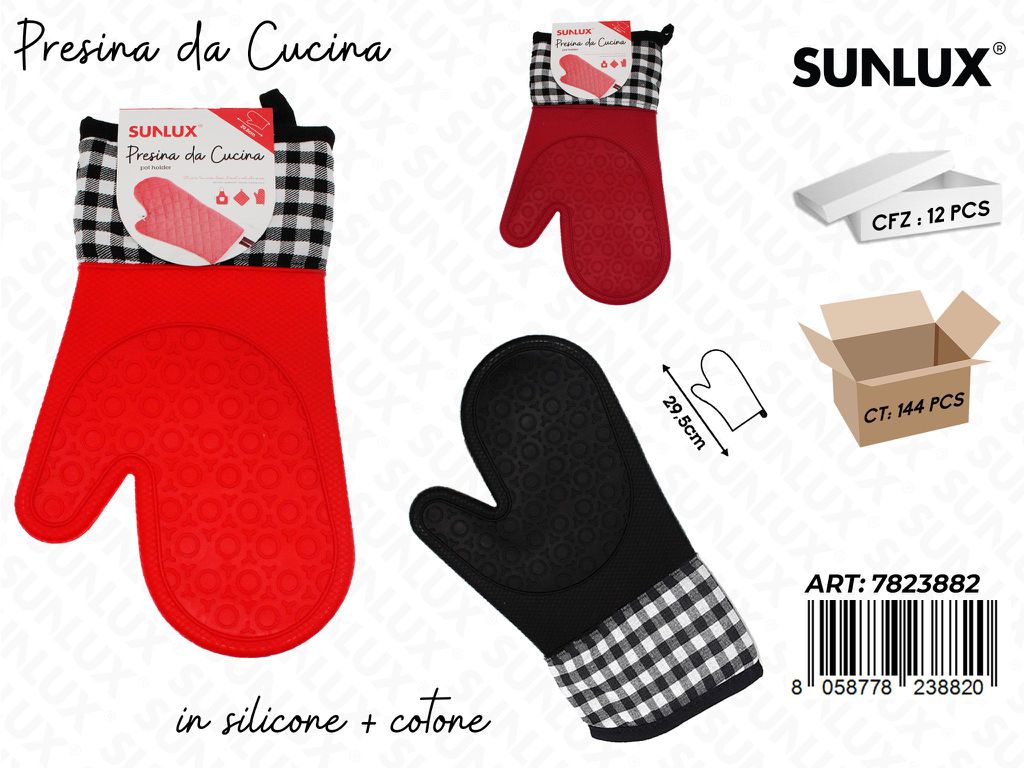 Sunlux Presine da Cucina Silic.-cot. Ass. 29.5CM