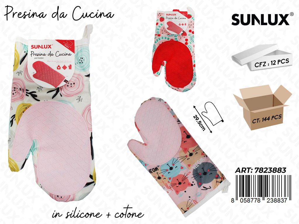 Sunlux Presine da Cucina Silic.-cot. Ass. 29.5CM