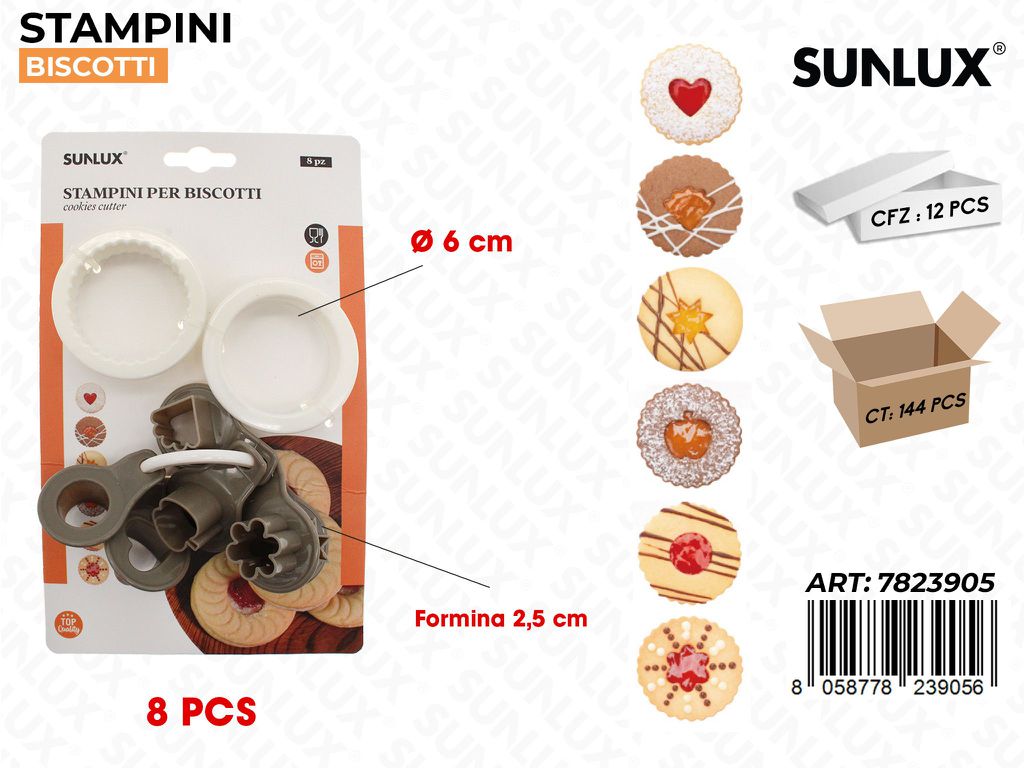 Stampini per Biscotti Ass. 8PCS Mis. Ass.