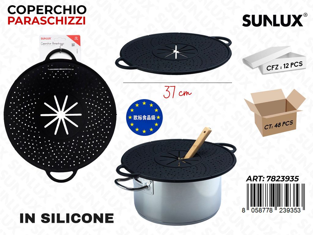 Sunlux Coperchio Paraschizzi Silicone 37CM
