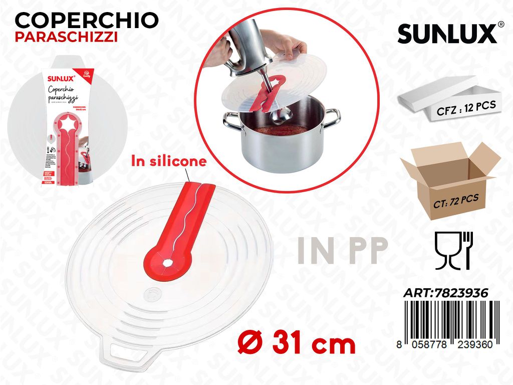 Sunlux Coperchio Paraschizzi in Pp D.31CM