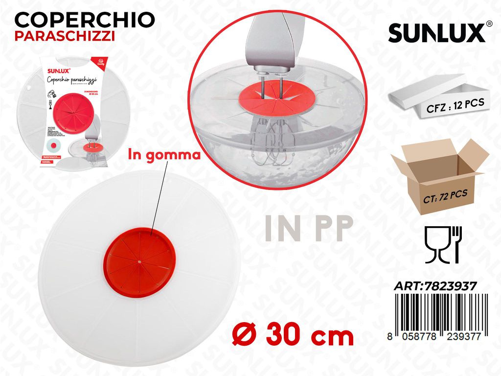 Sunlux Coperchio Paraschizzi in Pp D.30CM