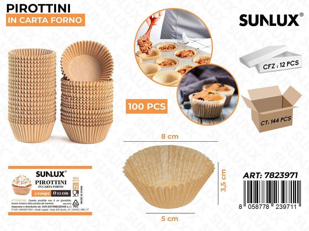 Sunlux Pirottini in Carta F. 100PCS 5*3.5*8CM