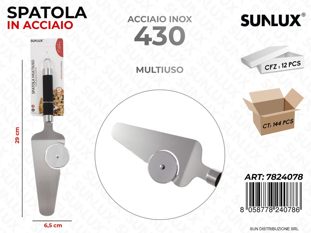 Spatola Multiuso in Acciaio 430 6.5*29CM