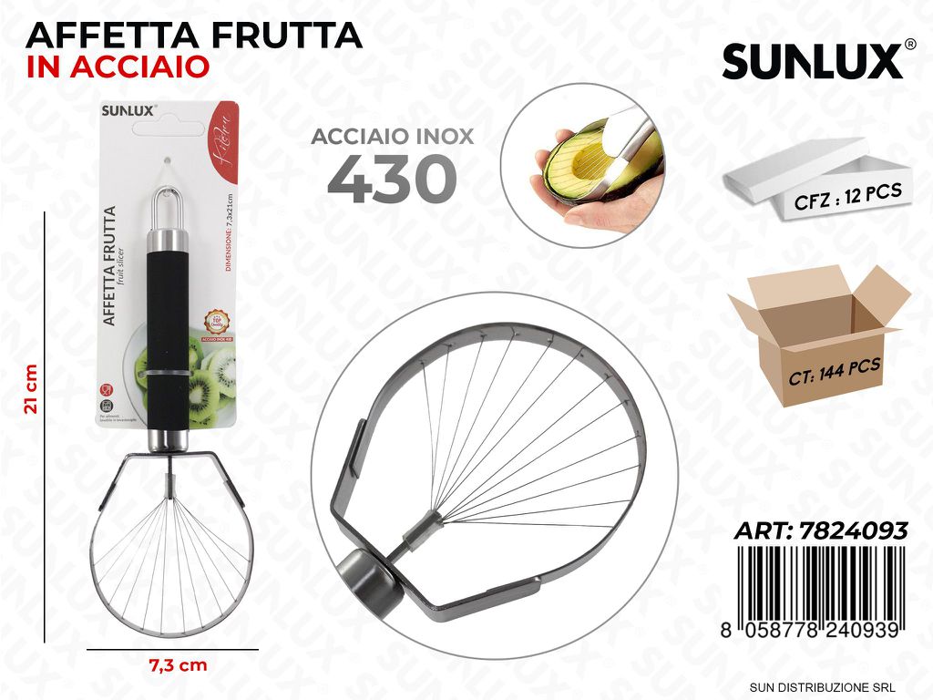Affetta Frutta in Acciaio 430 7.3*21CM