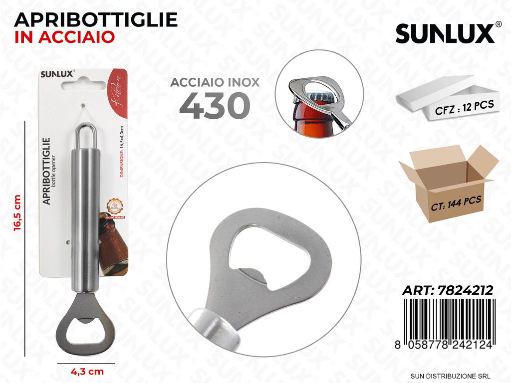 Apribottiglie in Acciaio 430 4.3*16.5CM