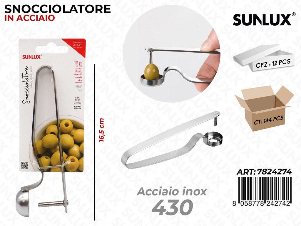 Snocciolatore in Acciaio 430 16.5CM
