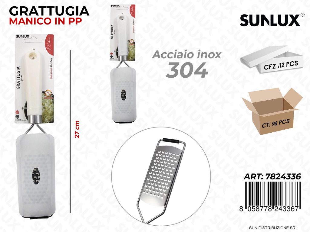 Grattugia in Acciaio 304 c/ Cop. 27CM