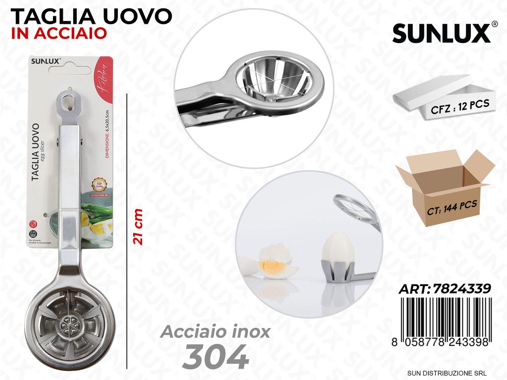 Taglia Uovo in Acciaio 304 21CM