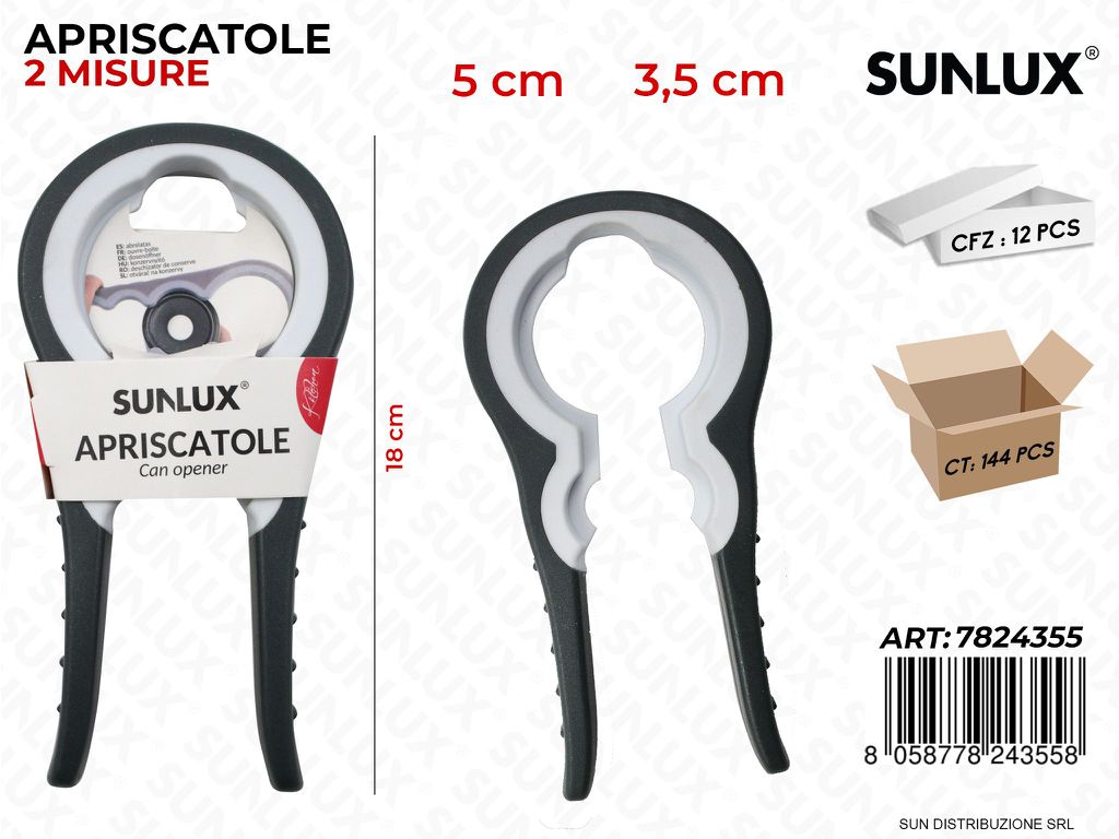 Apriscatole 2 Mis. Ass. 18CM