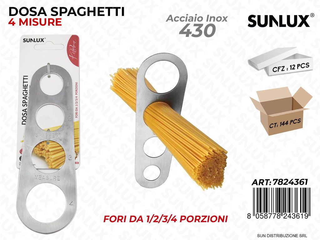 Dosa Spaghetti 4 Mis. Acciaio 430
