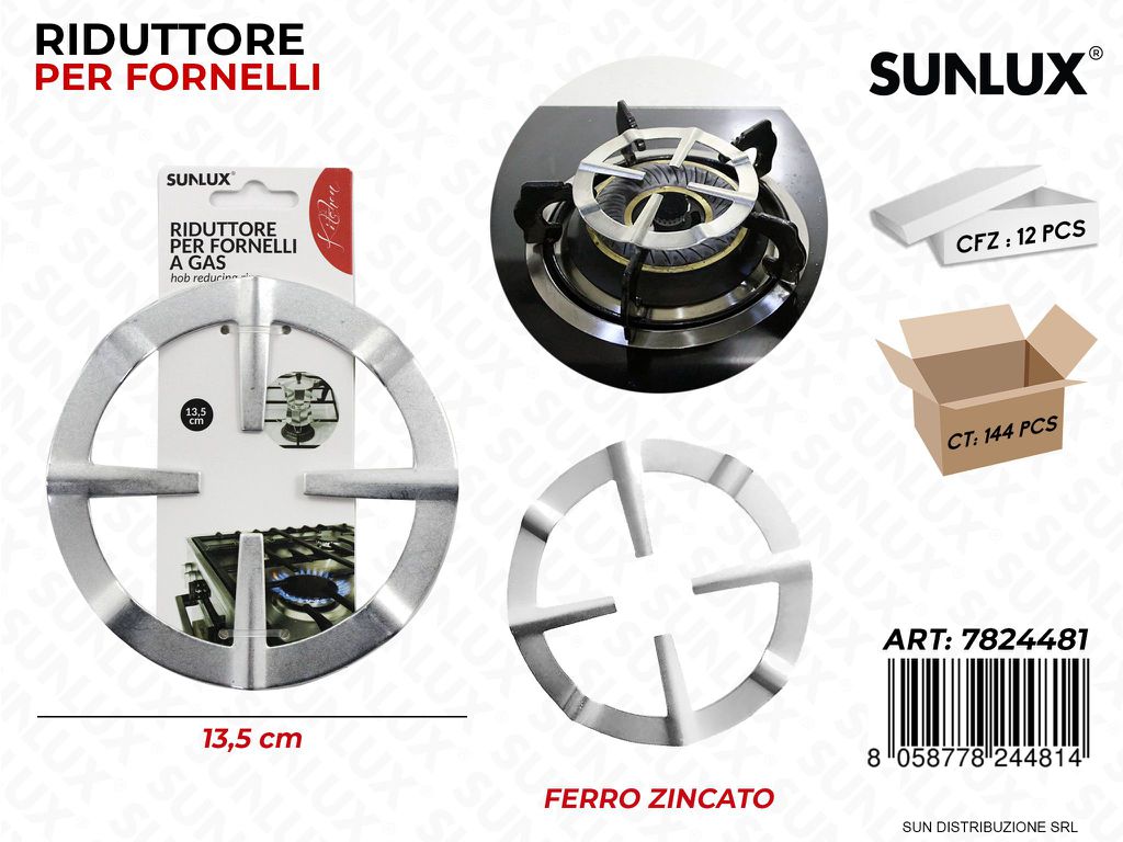 Riduttore per Fornelli a Gas F. Zincato 13.5CM