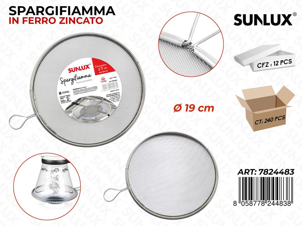 Sunlux Spargifiamma in Ferro Zincato D. 19CM
