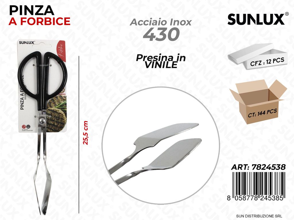 Pinza a Forbice Acciaio 430 25.5CM