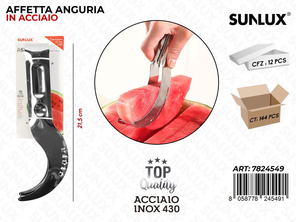 Sunlux Affetta Anguria Acciaio 430 21.5CM