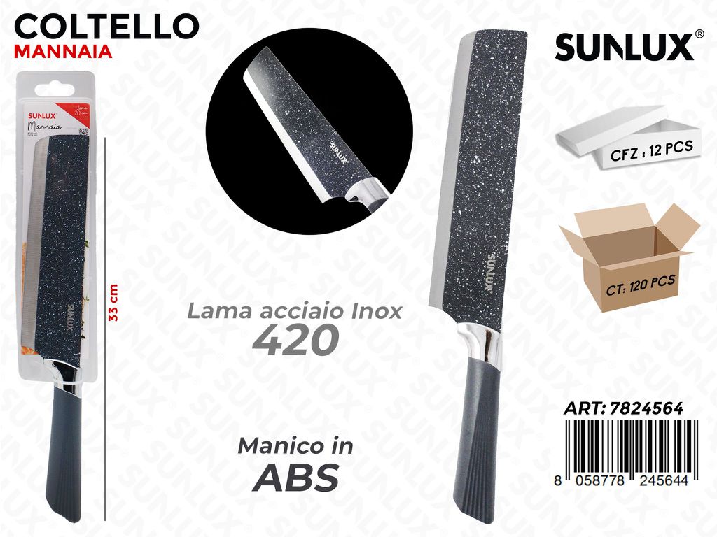 Coltello Mannaia Acciaio 420 33CM