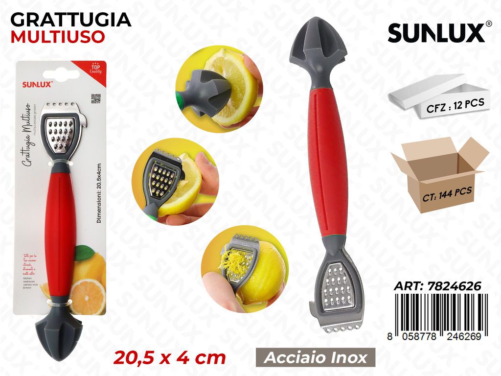 Sunlux Grattugia Multiuso Acc. Inox 20.5*4CM