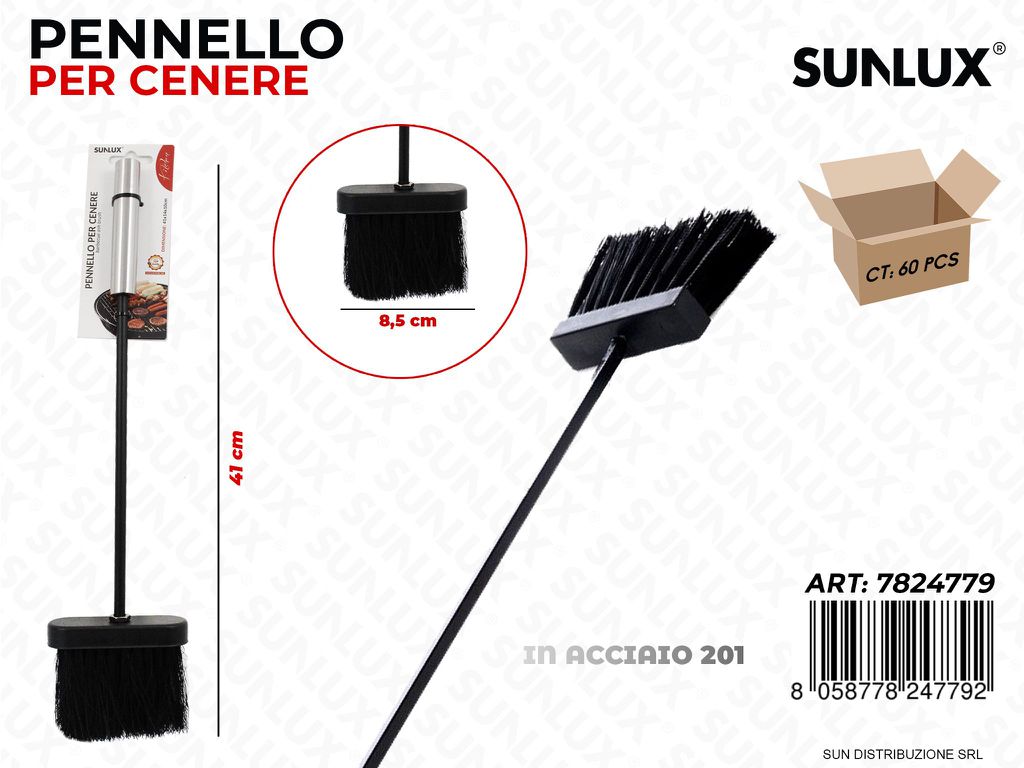Scopa per Cenere Bbq Acciaio 201 41CM