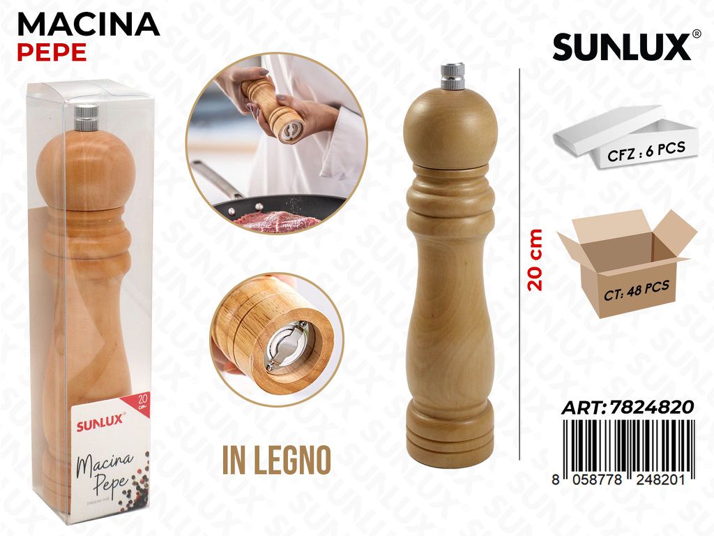 Macina Pepe in Legno 20CM