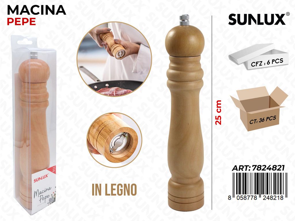Macina Pepe in Legno 25CM