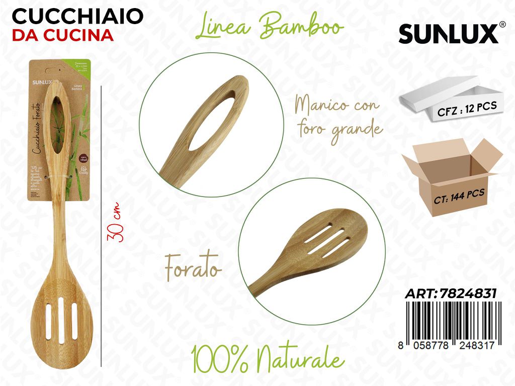Cucchiaio da Cucina Fortato in Bamboo 30CM